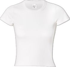 White Ribbed T-shirt For Everyday, White Ribbed Relaxed Fit T-shirt, Fitted Ribbed Crew Neck T-shirt, White T-shirt With Ribbed Neckline For Spring, Classic White T-shirt With Ribbed Neckline, Fitted White Ribbed T-shirt, White Ribbed Fitted T-shirt, Sporty Stretch Ribbed T-shirt, Sporty Fitted Ribbed T-shirt