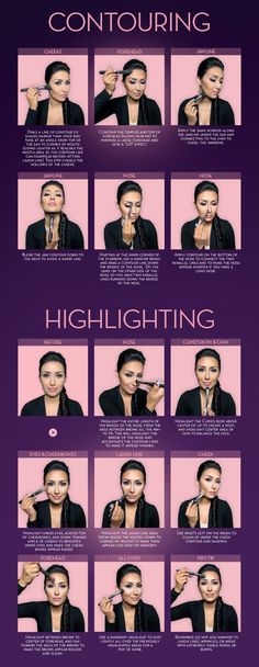 Contour Guide by #Anastasia Beverly Hills Contour Guide, Highlight And Contour, Contour Kit, Trendy Makeup, Contour Makeup, Highlighter Makeup, Contouring And Highlighting, Love Makeup