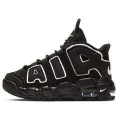 (PS) Nike Air More Uptempo 'Black White' DA8574-002 (SNKR) Nike Uptempo, Nike Air Uptempo, Nike Air More Uptempo, Nike Air More, Baby Nike, Nike Fashion Shoes, All Nike Shoes, Denim Projects, Black And White Shoes