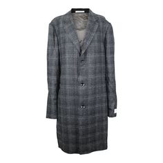 Product Description Nordstrom Signature Darien Trim Fit Plaid Wool Blend Overcoat Sz 42r In Black Caviar Boucle Check. New With Tags, Retail Price $799. Great Quality, Made In Italy. This Item Comes From A Retail Store And May Have Small Signs Of In Store Display Or Being Tried On. Photos Are Taken In House. The Brand Tag And Retail Store Hang Tag May Be Marked To Prevent In Store Return. This Item Will Be Folded For Shipping And May Arrive With Wrinkles. Gray Wool Outerwear With Concealed Placket, Gray Long Coat For Business, Luxury Single Breasted Gray Outerwear, Luxury Gray Single Breasted Outerwear, Luxury Single-breasted Gray Outerwear, Luxury Gray Single-breasted Outerwear, Gray Outerwear With Concealed Placket For Work, Classic Fitted Charcoal Outerwear, Gray Long Coat For Business Casual