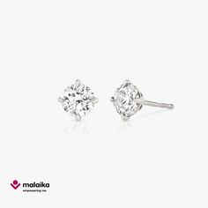 Our refined prong setting features a lab grown diamond set in an open back gallery inviting light in from all angles. Shop VRAI earrings. Vrai Earrings, Solitaire Studs, Diamond Set, Diamond Solitaire, Diamond Studs, Round Brilliant, Prong Setting, Lab Grown, Lab Grown Diamonds