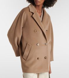 Find MAX MARA Iconic 01801 Wool And Cashmere Coat on Editorialist. Material: 90% virgin wool, 10% cashmere. Care instructions: dry clean. Made in Italy. Designer color name: Camello. Lining: 98% cupro, 1% metallic fibres, 1% viscose. Self-tie belt. Comes with garment bag. Merino Wool Outerwear With Button Closure For Work, Beige Cashmere Outerwear With Button Closure, Winter Gabardine Blazer, Chic Merino Wool Outerwear For Work, Merino Wool Outerwear For Work, Fall Merino Wool Outerwear, Elegant Merino Wool Outerwear For Spring, Elegant Brown Merino Wool Outerwear, Spring Merino Wool Outerwear For Work