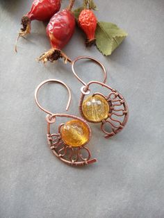 Wire wrap earrings Citrine Earrings  Yellow by ElanorStudio Handmade Amber Teardrop Earrings, Handmade Copper Wire Wrap Earrings As Gift, Unique Wire Wrapped Wrap Earrings As Gift, Unique Amber Earrings As A Gift, Unique Amber Earrings Gift, Unique Wrap Earrings With Ear Wire As Gift, Unique Amber Earrings For Gift, Unique Wrap Earrings With Ear Wire For Gift, Gold Hand Wrapped Teardrop Earrings