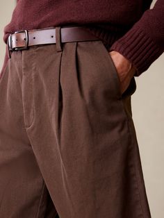 Relaxed-Fit Military Pant | Banana Republic Factory Winter Formal Pleated Bottoms, Brown Flat Front Cotton Pants, Brown Cotton Flat Front Pants, Formal Cotton Bottoms With Side Pockets, Fall Flat Front Bottoms With Button Closure, Classic Pants With Pockets For Fall, Relaxed Fit Brown Bottoms For Business Casual, Brown Relaxed Fit Bottoms For Business Casual, Brown Cotton Bottoms With Straight Hem