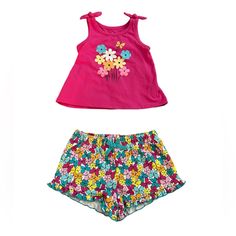 Kids Headquarters Playful Short Sets For Spring, Playful Cotton Short Set For Spring, Playful Spring Short Set, Cotton Shorts For Sleepover In Spring, Cute Spring Loungewear Short Set, Cute Short Set For Spring Playwear, Cute Cotton Short Set For Spring, Spring Short Set For Playwear, Multicolor Cotton Short Set For Spring