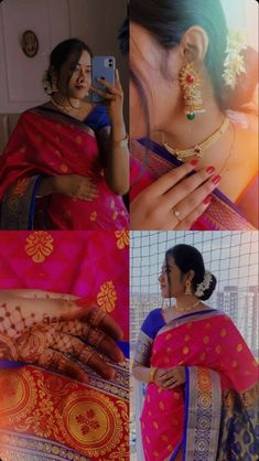 Traditional Saree Photo Poses, Saree Diwali Poses, Marathi Outfit For Women, Saree Poses For Diwali, Asthetic Saree Pic Ideas, Marathi Songs For Saree Pics Insta Story, Indian Festivals Photography, Marathi Saree Captions For Instagram, Marathi Saree Poses