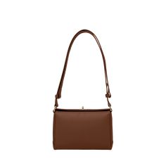 Plan C shoulder bag in leather  Adjustable shoulder strap Framed top with turn-lock closure  Feet protect bottom of bag  Approx. 9.8"H x 11.8"W x 5.9"D Made in Italy Elegant Double Flap Bag For Daily Use, Luxury Satchel Box Bag With Hasp Closure, Elegant Leather Flap Bag With Turn-lock Closure, Luxury Crossbody Flap Bag With Hasp Closure, Timeless Brown Flap Bag With Detachable Handle, Formal Rectangular Satchel With Turn-lock Closure, Luxury Rectangular Box Bag With Hasp Closure, Classic Cognac Shoulder Bag With Gold-tone Hardware, Classic Rectangular Shoulder Bag With Detachable Handle