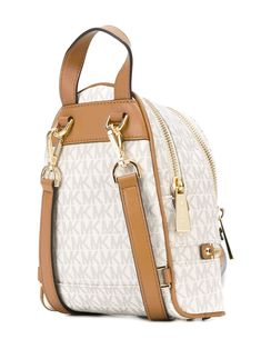 Michael Michael Kors Mini Zip Backpack Aw20 | Farfetch.Com Michael Kors Mini Backpack, College Backpacks, Aesthetic Bag, Expensive Bag, Whatsapp Wallpaper Cute, Backpack Outfit, Michael Kors Backpack, Aesthetic Bags, Sleeveless Sweater Vest