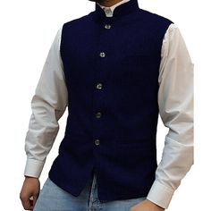 Fabric:Tweed,Cotton Blend; Gender:Men's; Style:Casual; Fit Type:Tailored Fit; Vest Buttons:Single Breasted Five-buttons; Item Type:Vest; Pattern:Solid Color; Listing Date:07/27/2023; Clothing Length:; Bust:; Shoulder Width: