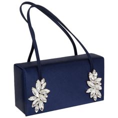 Renaud Pellegrino Evening Bag / Minaudière - Made Evening Handle Bag Blue Clutch Purse, Designer Evening Bags, Blue Clutch, Arm Jewelry, Fur Bag, Chanel Shoulder Bag, Blue Purse, Lightweight Bag, Hermes Bags