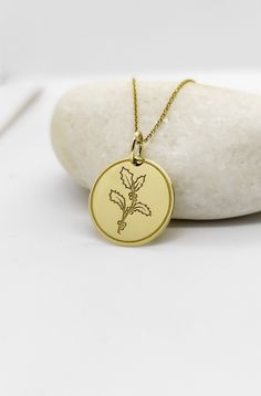 Welcome to RedGiftBox, it is our pleasure providing you our fine gold jewelry! Information about the pendant: - 14K Real Gold - 0.5mm Thick - Jumpring Diameter: 4mm Sizes Available: - 13mm / 0.52 inches - 15mm / 0.59 inches - 18mm / 0.70 inches - 20mm / 0.78 inches - 22mm / 0.86 inches - 24mm / 0.94 inches ▪️ We can engrave the back of your pendant with your custom personalized message, text, name or date for FREE! We recommend 5 lines with a maximum of 15 characters on each line. Information ab Yellow Gold Birth Flower Jewelry, Yellow Gold Birth Flower Pendant Jewelry, Yellow Gold Flower Jewelry As Gift For Mom, Yellow Gold Flower Jewelry For Mom, Valentine's Day Yellow Gold Jewelry With Flower Pendant, Valentine's Day Yellow Gold Flower Pendant Jewelry, Yellow Gold Medallion Necklace With Birth Flower, 14k Yellow Gold Necklace With Birth Flower, 14k Yellow Gold Necklace With Birth Flower Detail