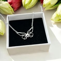 Butterfly contour Pendant Necklace  Material - stainless steel 316L Chain size - 45cm Pendant size - 2cm Among the wide variety of jewelry materials, there is a special material that is 316l stainless steel, which has a bright surface and can be processed into jewelry instead of gold and silver, The price is much cheaper than gold and silver, and it has strong corrosion resistance, It is very suitable for making jewelry that is in contact with the skin for a long time. At the same time, it can maintain no deformation and discoloration for a long time, so 316L steel is the most common stainless steel material and is most suitable for jewelry. Shipment Time: We will arrange shipment within 24-48 hours. Packaging is free of charge NAMEFACTORY Jewelry The place where your dreams come through. Stainless Steel Jewelry Suitable For Gifting, Mother's Day Stainless Steel Necklace With Adjustable Chain, Minimalist Stainless Steel Jewelry For Mother's Day, Minimalist Stainless Steel Jewelry For Birthday Gift, Minimalist Stainless Steel Jewelry For Birthday, White Stainless Steel Necklace For Gift, Minimalist Metal Necklace For Gift, Stainless Steel Pendant Charm Necklaces As Gift, Stainless Steel Necklace For Mother's Day Gift