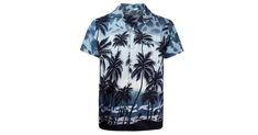 Coconut Beach Print Shirt Trendy Hawaiian Shirt With Short Sleeves For Vacation, Trendy Hawaiian Shirt For Vacation, Trendy Short Sleeve Hawaiian Shirt For Vacation, Beach Shirt With Camp Collar In Cotton, Summer Beach Short Sleeve Shirt With Palm Tree Print, Cotton Camp Collar Shirt For Beach, Trendy Printed Short Sleeve Shirt For Summer, Vacation Cotton Collared Tops, Summer Casual Collared T-shirt