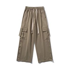 Threebooy Wide Leg Hip Hop Pants Button Decor Men Casual Cotton Harem Cargo Loose Baggy Trousers Streetwear Joggers Clothing Material: COTTON Applicable Scene: CASUAL Pant Style: Cargo Pants Style: Japan Style Model Number: MEN Thickness: midweight Waist Type: MID Streetwear Joggers, Mens Outerwear Fashion, Pocket Cargo Pants, Cargo Pants Style, Style Cargo Pants, Hip Hop Pants, Casual Pants Style, Button Decor, Ripped Jeans Men