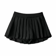 Pleated Mini School Skort Korean Fashion Cute, Short Pollera, Rok Mini, Womens Pleated Skirt, School Skirt, Umbrella Skirt, Pleated Tennis Skirt, Zipper Skirt, Skirt Y2k