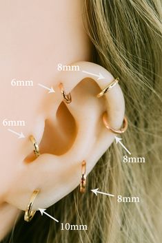 Price is for one single piece you will receive a single piece per a order 14K Solid Real Yello Gold 22g 22Guage(0.5mm) Ear Studs Post Piercing Earrings For One Piece Material: All 14K Solid Real Yellow Gold or Rose gold according to style (Thick Earing Round Width : 2.3 mm ,Round Ring Diameter: 6mm,8mm,10mm Earring Pin : Thickness : 0.5 mm (22g) Color : Gold or Rose gold , Quantity: 1 (Slim Earing Round Width : 1.4 mm ,Round Ring Diameter: 6mm,8mm,10mm Earring Pin : Thickness : 0.5 mm (22g) Colo Earring Pins, Piercing Earrings, Earring For Women, Round Circle, Round Rings, Tragus, Yellow Roses, Ear Studs, Helix