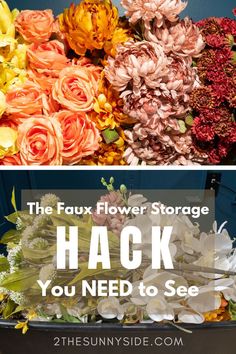 the faux flower storage hack you need to see