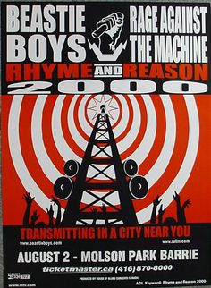 the beastie boys and rage against the machine poster