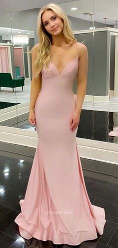 Light Pink Prom Dress, Pink Spaghetti, Mermaid Pink, Prom Dress Inspo, 2024 Prom, Prom 2024, Prom Inspo, Pink Prom Dress, Mermaid Prom Dress