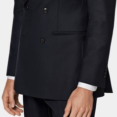 A tailored double-breasted fit made to highlight your collection, this handsome navy Havana suit features a wide peak lapel & unpadded shoulder for a sportier silhouette that doesn't lose it's bold, refined appeal. Custom Made Suits, Unique Fits, Slim Fit Blazers, Peak Lapel, The Navy, Fitted Blazer, Style Expert, Fine Fabric, Fashion Advice