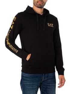 ad eBay - Find many great new & used options and get the best deals for EA7 Men's Logo Pullover Hoodie, Black at the best online prices at eBay! Free shipping for many products! Winter Loungewear Sweatshirt With Logo, Winter Hoodie With Logo Print For Loungewear, Winter Athleisure Sweats With Logo Print, Winter Loungewear Hoodie With Logo Print, Crew Neck Hoodie With Logo For Winter, Winter Loungewear Tops With Logo Detail, Casual Hooded Tops With Logo Detail, Black Hoodie With Logo Detail For Winter, Casual Black Logo Hoodie