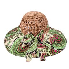 Chapeau coloré et élégant pour la protection UV

 Profitez de la plage, de l'été tout en ayant l'air coloré et stylé.

 Convient pour la saison : printemps, été, automne

 Style: Décontracté

 Couleur du produit : Beige, bleu, orange, rose, vert

 Type de motif : imprimé

 Matériel: Coton,Paille

 Type d'article : chapeaux de soleil.

 Caractéristique : Protection solaire

 Nom du département : Adulte

 Profondeur du bonnet : 10 cm

 Circonférence du bonnet : 56-59 cm

 Bord : 14 cm



 Saison applicable : printemps et étéScène applicable : extérieur Afrikaanse Mode, Stylish Hats, Autumn Style, Green Pattern, Printed Materials, Sun Hats, Blue Orange, No. 2, Sun Protection