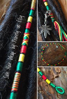 String Hair Wraps, Thread Hair Wraps, Dreads Locks, Khaleesi Hair, Rasta Hair, Boho Hair Wrap, Dread Wraps, Cute Friendship Bracelets, Dreadlock Beads