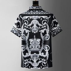 Men's Easy Care Floral Print Slim Fit Shirt
Size Chat： Shirts Short Sleeve, Slim Fit Shirt, Floral Shirt, Stand Collar, Workout Shirts, Short Sleeve Shirt, Black Men, Black Shirt, Casual Shirts