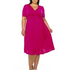 Product Description: Step into elegance with the Plus Size Stylish Solid Faux Wrap Dress featuring a Deep V-Neck. This chic and sophisticated dress is designed to flatter your curves while providing ultimate comfort. The faux wrap design creates a beautiful silhouette, and the deep V-neck adds a touch of allure. Crafted from high-quality, stretchable fabric, this dress is perfect for any occasion, from casual outings to formal events. Available in a range of solid colors, it's a versatile additi Best Cocktail Dresses, Moa Collection, Beautiful Silhouette, Sophisticated Dress, Faux Wrap Dress, Cocktail Dresses, Deep V Neck, Casual Dresses For Women, Formal Event