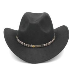 Colors: we have 9 colors to choose Material: wool blend Style: cowboy/western Feture: stiff wide brim , diy handworked steampunk style hatband Size: Great fit for 56-58cm (22"-22.8" ) (7- 7 1/4), with an adjustable tape built in sweatband to help find the best fit. Brim width: 7 cm (2.75") Gender: women,men Packing list: 1 x hat  Perfect fashionable accessory that can be worn throughout all seasons and various special occasions   Note: All items are guaranteed brand new. For quality co Western Style Winter Costume Cap, Retro Adjustable Felt Hat For Winter, Adjustable Winter Top Hat For Outdoor, Winter Outdoor Adjustable Top Hat, Retro Adjustable Hat Band For Rodeo, Retro Adjustable Felt Hat With Flat Brim, Winter Retro Adjustable Fedora, Retro Adjustable Hat For Rodeo, Retro Adjustable Winter Hats