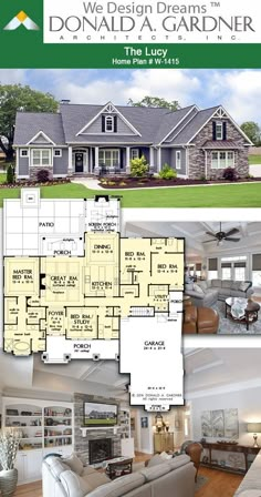 the floor plan for this house is very large and has lots of room to put in it