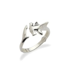 The Hammerhead Shark Ring in Sterling Silver features a stylish bypass design inspired by fierce hammerhead sharks. Locally made in Hawaii. Shop Now. Jewelry Goals, Shark Things, Shark Ring, Shark Jewelry, Shark Stuff, Shark Design, Hammerhead Shark, Unusual Rings, Silver Jewelry Design