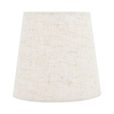 a white lamp shade on a white background