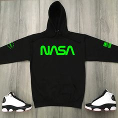 Premium quality NASA Sweatshirt Streetwear High Fashion Threads On Fire Streetwear Brand Hoodie Letter Print Hoodie For Streetwear During Sports Season, Trendy Sports Hoodie With Logo Print, Green Hooded Sweatshirt With Logo Print, Green Hip Hop Hoodie With Letter Print, Green Hip Hop Hoodie With Crew Neck, Green Techwear Hoodie, Trendy Streetwear Sweatshirt For Sports Season, Green Crew Neck Hoodie In Hip Hop Style, Trendy Sweatshirt For Streetwear And Sports Season