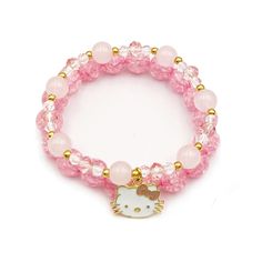 PRICES MAY VARY. Pink Crystal Bracelet--Cute bracelet comes in three styles,Exquisite design and three fresh colors add glamour to your beauty.The best gift for your daughter. Cute Braclet Size--The anime bracelets are 2.5inch(8CM) in diameter.Elastic length.Can fit any size wrist. Kawaii Pearl Bracelets--The cartoon bracelet has a double layered design and made of crystal stone,nickel free and hypoallergenic,safe to wear.Can be worn alone or together according to your dressing style. Great Gift Beaded Pearl Bracelets, Cartoon Bracelet, Kawaii Bracelet, Pink Crystal Bracelet, Pearl Bracelet Jewelry, Bracelets Crystal, Girls Bracelet, Hello Kitty Jewelry, Stocking Stuffers For Women