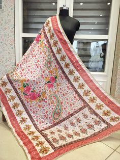 Women Silk Dupatta with heavy Mirror & Pearl work Printed Chinon Chiffon Chunni 🔅 Adore this dupatta with both ethnic and western outfits as it creates ambience of its own 🔅Occasions: Perfect for casual wear, festivities, traditional days, ceremonies, wedding, or gift to your loved ones 🔅This is a hand Embroidered Dupatta with Mirror & Pearl work.  🔅 The border has a lace to add to the beauty.  🔅 Pair it with a contrast Colour kurta & dress for a stunning look.  🔅 Chinon Chiffon Silk Fabric. Important information In case multiple option of 2 or 3 or 5 dupatta is selected, any of the dupattas in listing will be sent. Customers can message seller for their preference. Care Instructions: Dry Clean or Gentle Hand wash Fabric:  Finest Quality Chiffon/Chinon Beautiful Embroidered work Phul