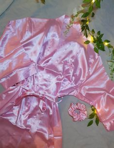 Above-the-knee length satin robe, finsihed with "UniqueMistress" embroidery.    One Size - Will fit up to size 16 Great for sleepovers, bridal parties, holidays Bridal Parties, Pajama Robe, Womens Robes, Above The Knee, Bridal Party, Favorite Outfit, Size 16, Knee Length, United Kingdom