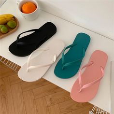 Get summer-ready with our Dana Flip Flops! They are comfortable and come in a variety of colors to match your swimsuit or outfit. Dana Flip Flops are great to use by the beach, pool, in change rooms, around your neighborhood, and for the shower. Features: Pattern Plain Style Casual Occasion Outdoor Heel style Flat Sole material PVC Vamp material PVC COMFORTABLE MATERIAL: The Dana Flip Flops are made of high-density material. These are light, soft, breathable, and waterproof, and their excellent Pink Peacock, Seaside Beach, Couple Beach, Casual Slippers, Shoe Show, By The Beach, Summer Ready, Texture Design, Beach Pool