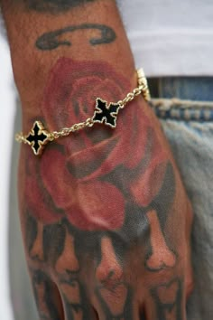 Available In Gold/Black. Wrist Size 8 Cross Pendants Imported | Mens More Than Blessed Bracelet in Gold/Black by Fashion Nova Wrist Accessories Mens, Hand Chains For Men, Men Wrist Accessories, Jewelry Men Gold, Mens Gold Jewelry Aesthetic, Jewelry For Men Aesthetic, African Jewelry Men, Mens Wrist Accessories, For Him Valentines Day Gifts