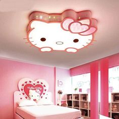 aldofurniture.com Cat Ceiling, Princess Chandelier, Girls Princess Room, Cat Bedroom, Hello Kitty Bedroom, Room Girl, Cartoon Princess, Kawaii Kitty, Bedroom Led