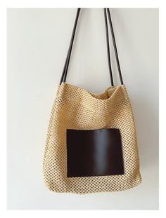 Achieve an elevated and refined look with the Elena Handbags Straw Woven Tote Bag with Leather Accent. Beautifully crafted with a uniquely textured straw weave and leather accents, this luxe tote bag is perfect for carrying your everyday necessities with a timeless sense of chic style. Size: 12.2"H x 11"W x 4.7"D Designer Style ID: 8514 Straw Woven Tote Bag with Leather Accent, Retro Vibes, Summer Bag, Beach Shoulder Bag Beige Straw Rectangular Bag, Modern Beige Straw Bag With Double Handle, Chic Crochet Straw Bag With Leather Handles, Rectangular Woven Leather Hobo Bag For Shopping, Chic Beige Crochet Bag With Woven Leather Details, Chic Beige Crochet Bag With Woven Leather, Chic Basket Shoulder Bag With Adjustable Strap, Brown Woven Leather Hobo Bag For Vacation, Leather Hobo Bag With Leather Handles For Vacation