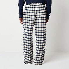 Cozy up in these St. John's Bay men's plaid pajama pants when lounging at home or going to bed. Made from 100% cotton for a soft and breathable feel, they feature an elastic-drawstring waistband, a button-fly, and two side slip pockets for added convenience. Pair them with your favorite sleep shirt. Features: Button FlyClosure Type: Full Elastic, DrawstringPockets: 2 Side Slip PocketsApparel Length: 44.5 InchesFiber Content: 100% CottonFabric Description: Woven, FlannelInseam: 31 InCare: Tumble… Plaid Relaxed Fit Sleepwear For Loungewear, Comfortable Plaid Cotton Sleepwear, Cozy Plaid Sleepwear For Loungewear, Cozy Plaid Sleepwear Loungewear, Cotton Plaid Sleepwear For Loungewear, Plaid Cotton Sleepwear For Loungewear, Comfortable Plaid Sleepwear For Loungewear, Plaid Relaxed Fit Sleepwear, Plaid Casual Sleepwear For Lounging