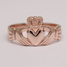 FREE SHIPPING TO US AND EU.  60 DAY RETURNS.  This Beautiful solid strong classic men's claddagh ring, measures 11.5mm from the top of the crown to the bottom of the heart. The back of the band measures 3.5mm wide. High quality and available in fine sterling silver, 14K yellow or white gold or Platinum.  Hand crafted in my workshop in Dublin Ireland. Delivered inside a jewelry ring box. Installment payments plan available. If you would like to pay for your item over up to 5 installment payments Claddagh Engagement Ring Men, Male Claddagh Ring, Claddagh Ring Emerald Gold, Unique Claddagh Ring, Mens Claddagh Ring, Diamond Claddagh Ring, Irish Ring, Silver Claddagh Ring, Irish Rings