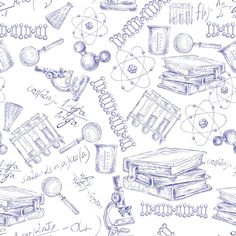 Sketched Science Allover Fabric - Purple - ineedfabric.com Science Sketch, Dna Drawing, Dna Structure, Science Background, 3d Printing Pen, Digital Print Fabric, Purple Fabric, Templates Printable Free, Display Screen