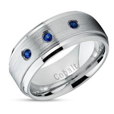 Cobalt Wedding Ring -Brush -Width-10mm,9mm,8mm,7mm -0.25CT Natural Blue Sapphire -Beveled Edges -Cobalt Chrome -Comfort Fit -Lifetime Warranty -Hypoallergenic -Shatterproof -Free Ring Box FREE Custom Laser Engraving up to 77 Characters or Symbols. ❤ ★ ✝ ✡ ∞When checking out please make sure you notate the following: 1. Wording you want engraved on the INSIDE of the ring2. Size of ring3. Font style you want engraved(Engraving Scripts Available For Custom Orders)AdoreCursive ScriptArialAvanteGardeCAESARCelticChristineCleanCloister BlackEnglishFancifulFontleroy BrownFutureGreekHelveticaScript33TahomaVictoria Elegant Wedding Rings In Tungsten Carbide, Elegant Tungsten Carbide Anniversary Rings, Elegant Tungsten Carbide Rings For Anniversary, Elegant Tungsten Carbide Wedding Rings, Anniversary Rings In Tungsten Carbide, Anniversary Tungsten Carbide Rings, Round Tungsten Carbide Promise Ring Jewelry, Tungsten Carbide Promise Ring, Elegant Tungsten Carbide Wedding Jewelry