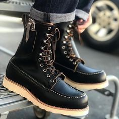 Mens Rugged Boots, Boots And Jeans, Futuristic Shoes, Rugged Boots, Mens Boots Casual