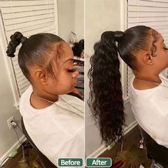 Curled High Ponytail, High Weave Ponytail, Jerry Curl Hair, Long Ponytail Hairstyles, Clip In Ponytail Extensions, Weave Ponytail Hairstyles, Weave Ponytail, Black Ponytail Hairstyles, Hotel Party