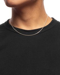 These necklaces give you just a subtle golden or silver shimmer on your skin. They are simple and delicate. Material is 18karat gold or Sterling silver. Variations are cubic for box chain, a chain made out of little cubes or round for trace chain, a chain made of little rings. The model in the first picture wears the gold round version, the model in the last picture wears the silver cubic version. Made in Munich. 925 sterling silver Measurements: The chain is about 1mm strong and the overall len Minimalist Rose Gold Jewelry With Box Chain, Minimalist Snake Chain Necklace As Gift, Minimalist Delicate Snake Chain Necklace As Gift, Minimalist Rose Gold Snake Chain Necklace, Minimalist Delicate Snake Chain Necklace For Gift, Sterling Silver Delicate Snake Chain Necklace Gift, Delicate Sterling Silver Jewelry With Box Chain, Minimalist Rose Gold Box Chain Necklace, Minimalist 14k Gold Snake Chain Necklace