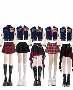 Kpop Gg Stage Outfits, Stage Performance Outfits Kpop, Kpop Dance Outfits, Stray Kids Outfits, Korean Outfits Kpop, Dancers Outfit