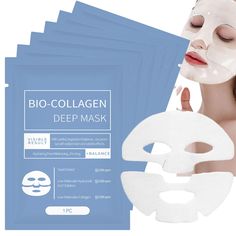 PRICES MAY VARY. 【Bio Collagen Face Mask】Bio Collagen Face Mask quickly moisturizes the skin's surface and penetrates deep into the skin to create a healthy, hydrated complexion. 【Natural Ingredients】This bio collagen face mask is formulated with natural ingredients, it's gentle, non-irritating and moisturizing for quick skin hydration. Completely safe for all skin types. 【Long-lasting Moisturization】Bio Collagen Deep Mask makes dull and wrinkled skin bright and elastic by keeping the skin hydra Bio Collagen Mask, Face Masks Skin Care Aesthetic, Face Mask Skincare, Collagen Face Mask, Overnight Face Mask, Diy Masks, Korean Face Mask, Skincare For Oily Skin, Face Tips